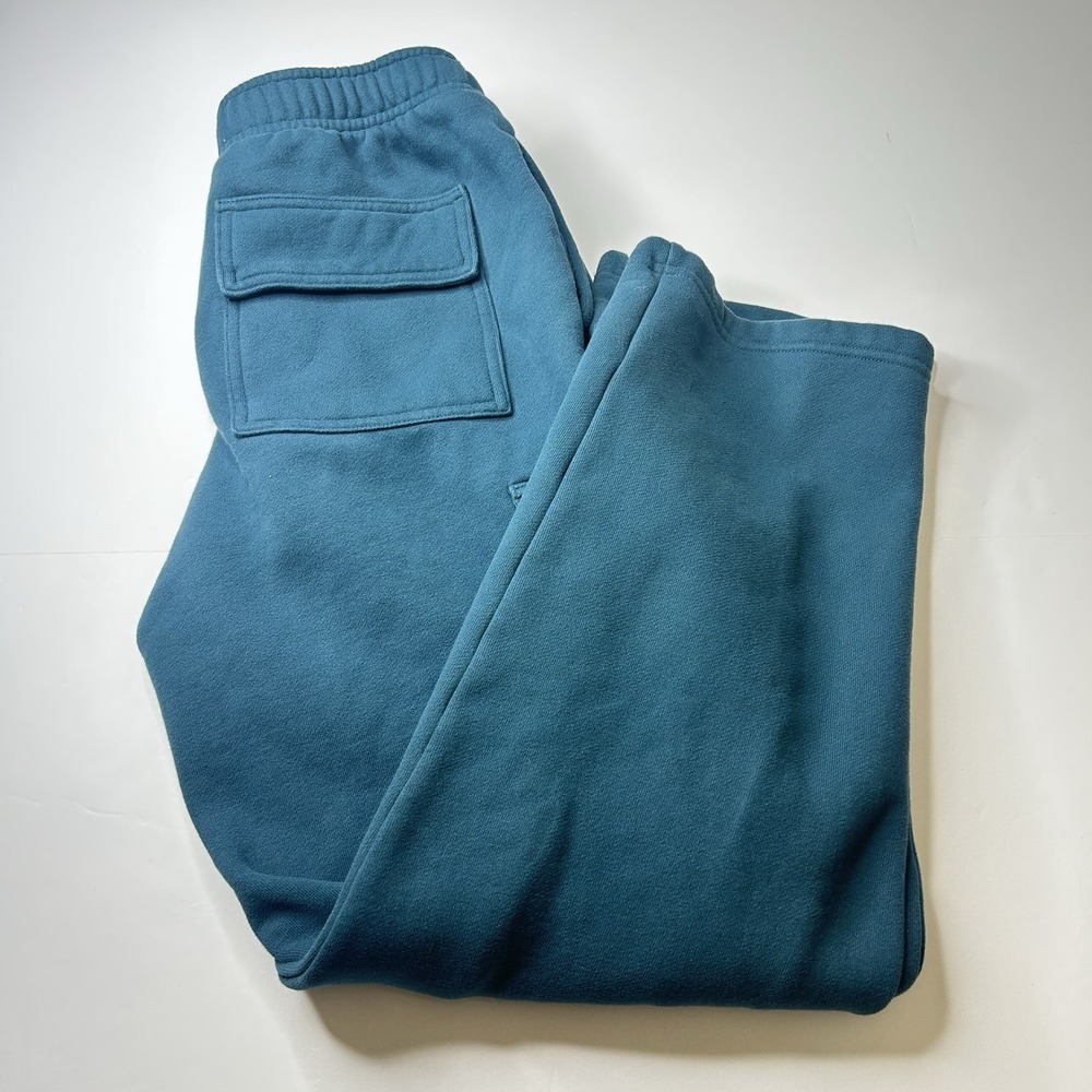 Aritzia Cozy Sweatfleece Mega Cargo Sweatpants Women's Size S Teal Joggers